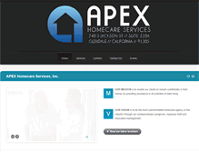 Tablet Screenshot of apexhomecareservices.com